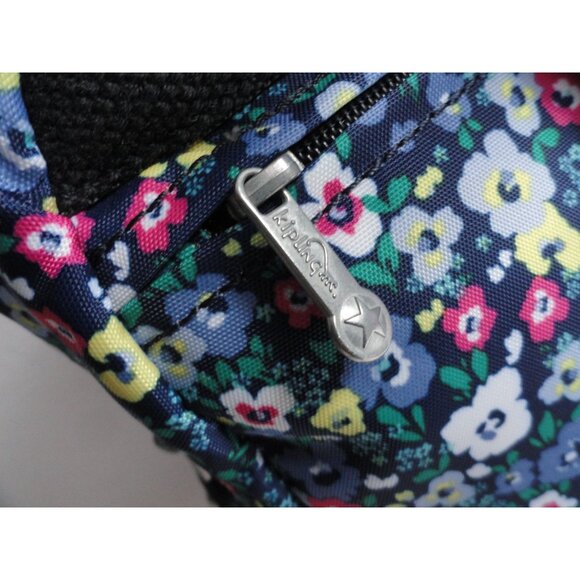 Kipling Navy Floral Print Backpack - Picture 5 of 9